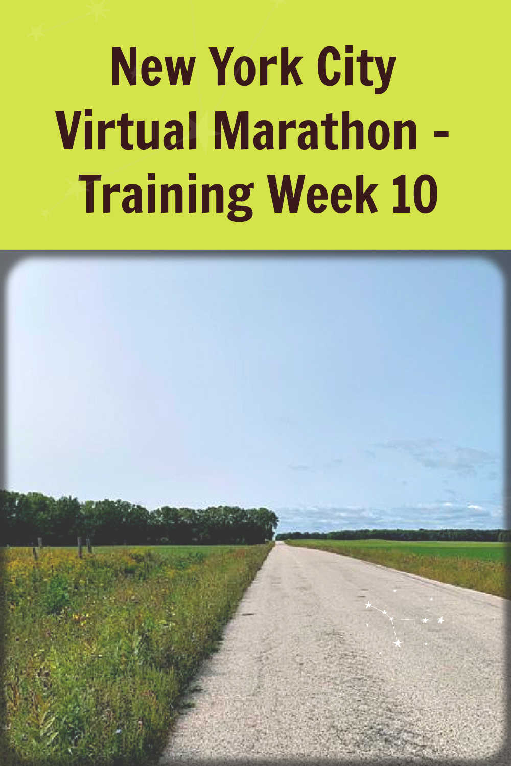 Virtual New York City Marathon - Training Week 10